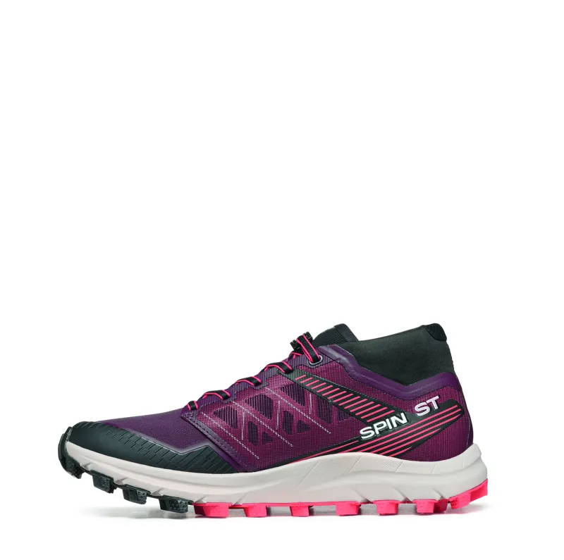 Scarpa Spin ST Women's Fell Running Shoe in Russet Brown/Coral-3